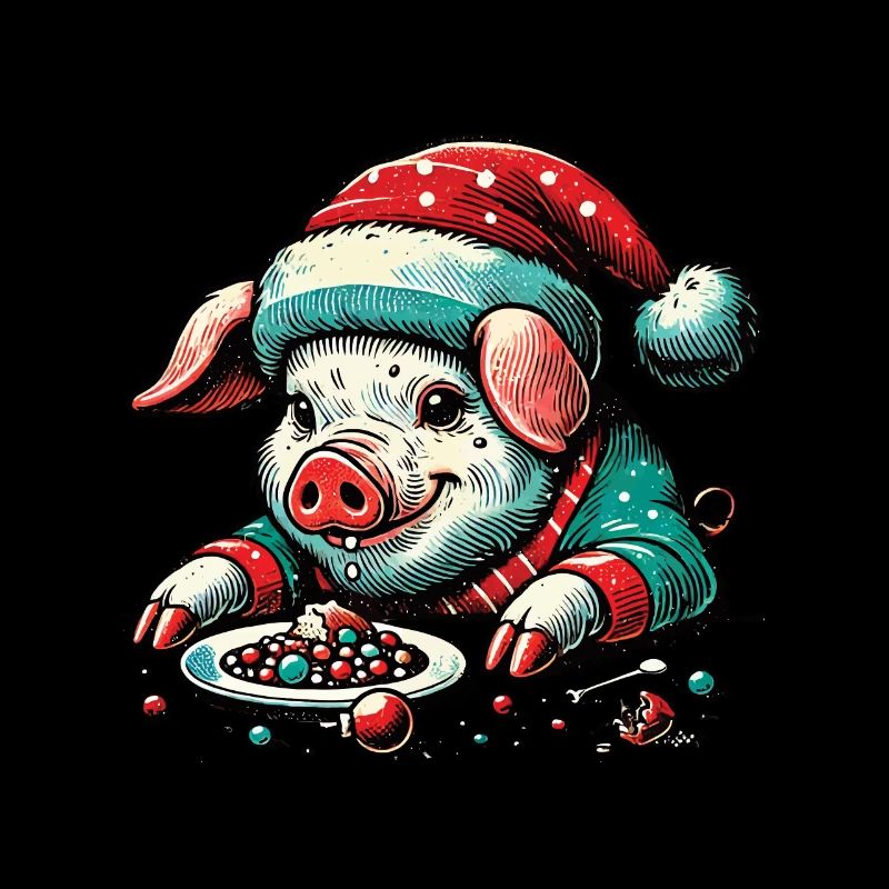 Cochon de Noël gourmand