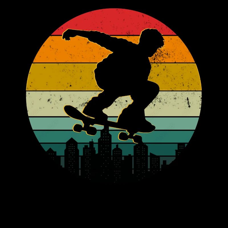 Retro Skate Longboard Réaliser des figures