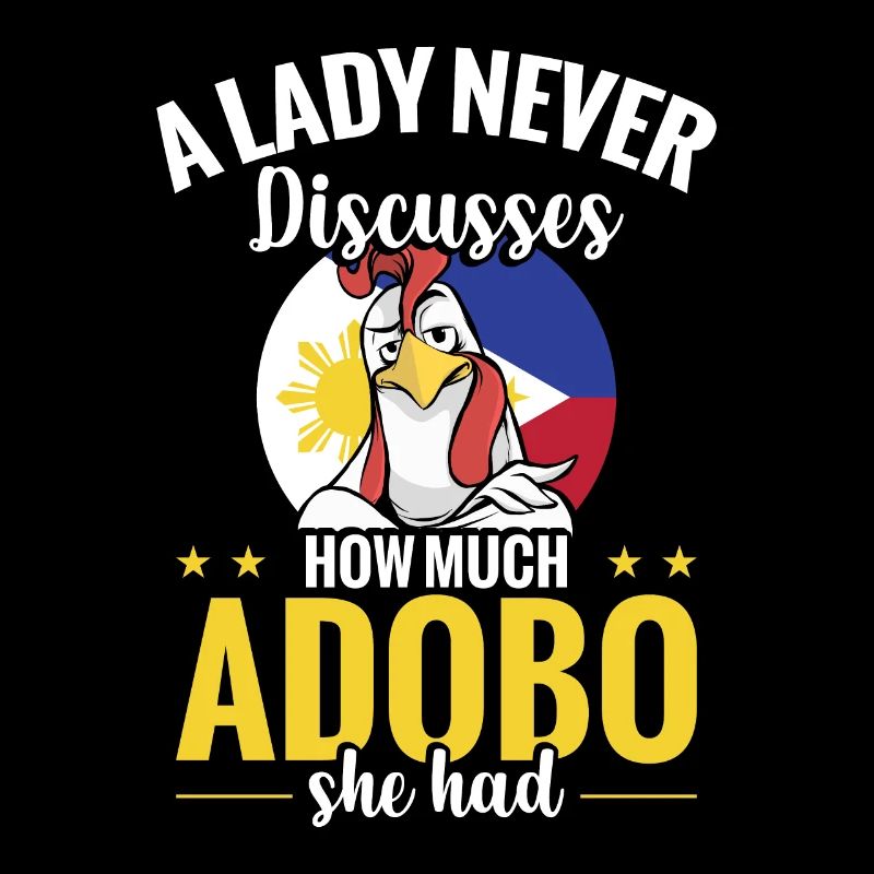 A lady never talks about how much adobo she