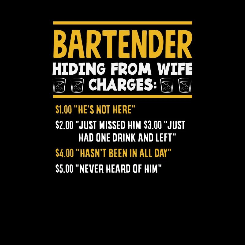 Funny Bartender Saying Bartender Gift