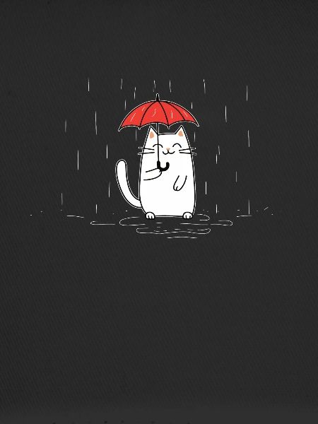 Cat with umbrella