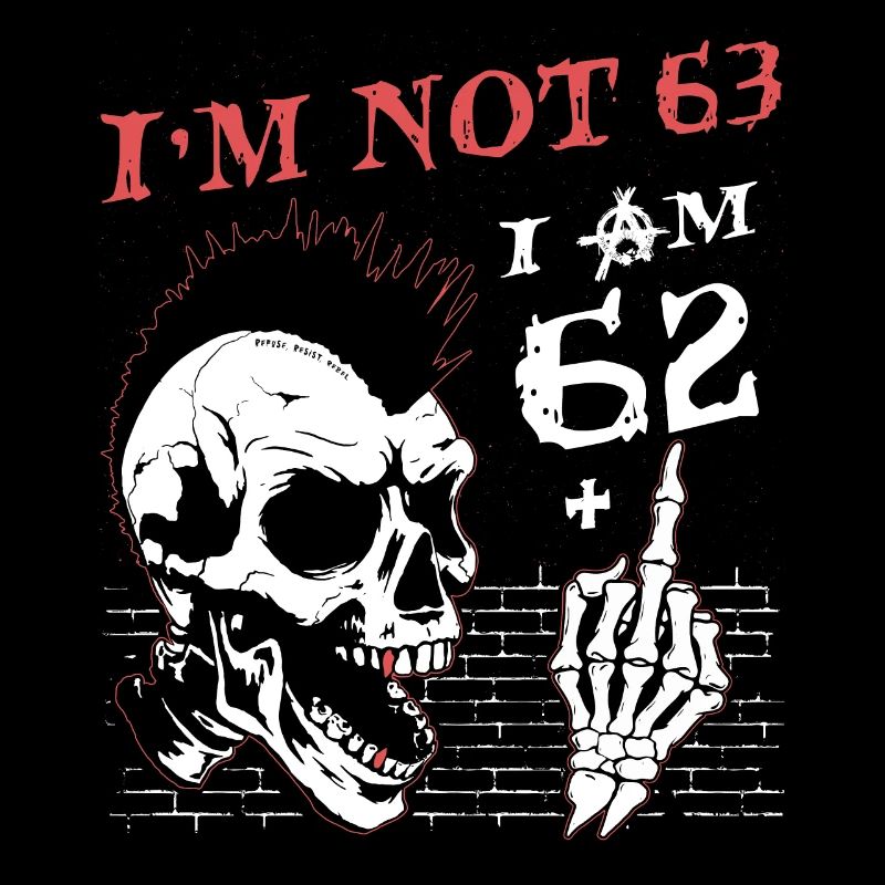 Ich bin 62 plus Mittelfinger - 63. Geburtstag