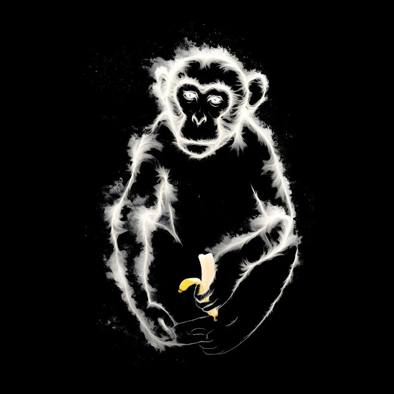 Affe isst Banane / Affe