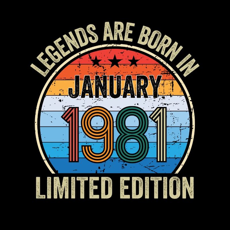 Les légendes sont nées en janvier 1981 Édition limitée
