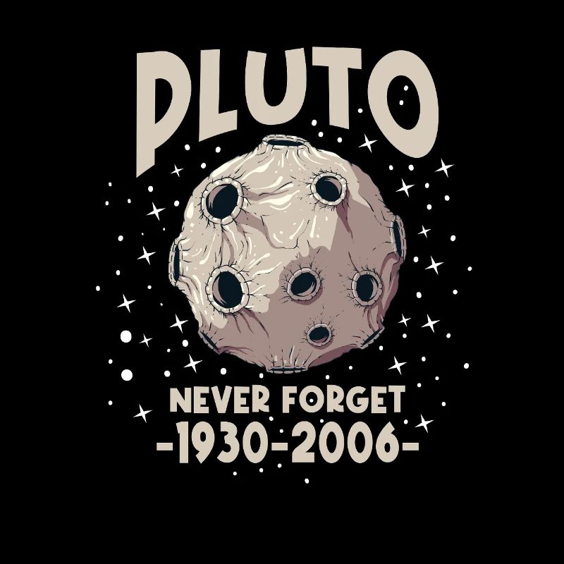 Pluto Never Forget 1930 – 2006 Dwarf Planet Planet