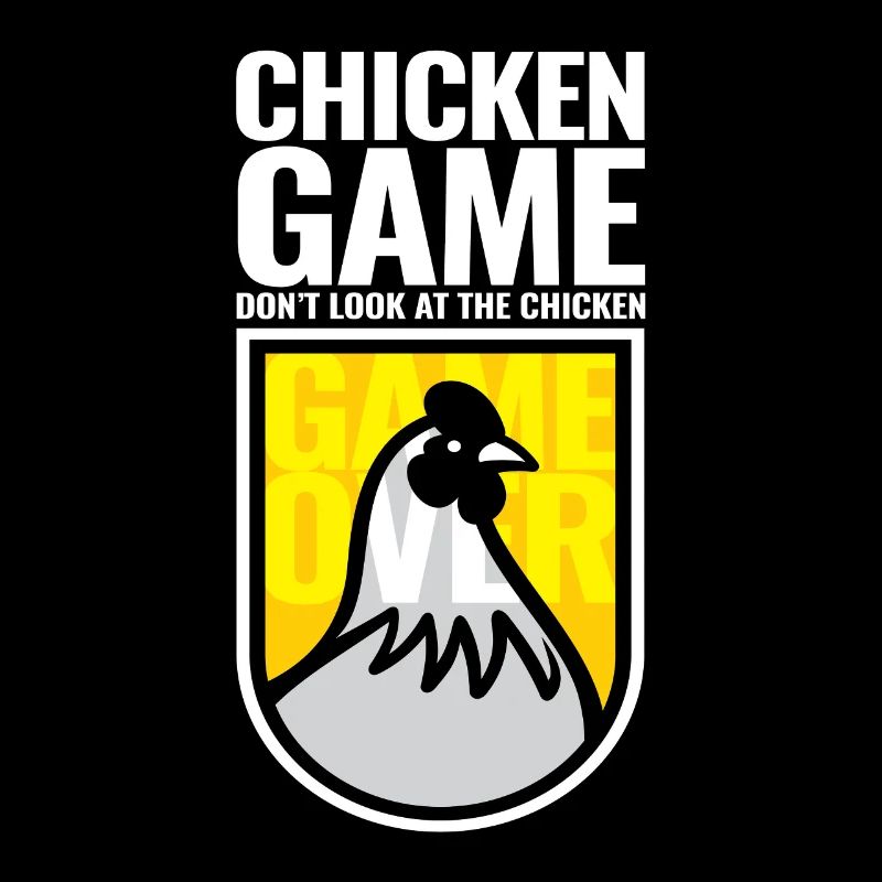 Jeu de poulet Ne regardez pas le poulet