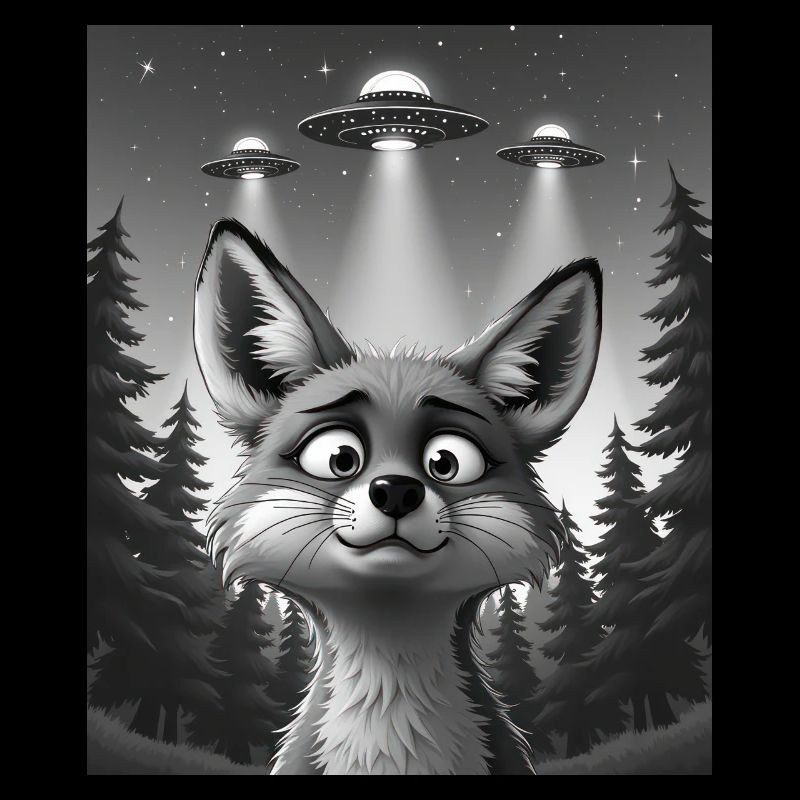 UFO Funny Fox