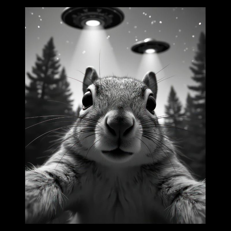 UFO Funny Squirrel