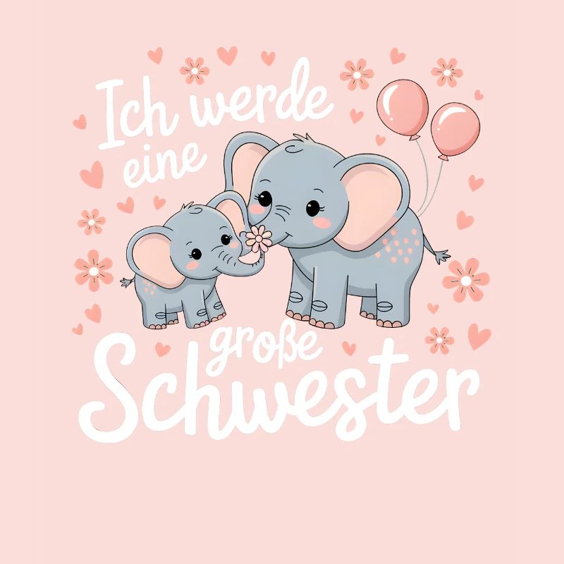 Ich werde eine große Schwester Elefant