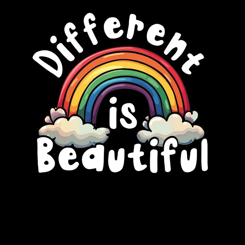 What is different is the beautiful rainbow inclusivity