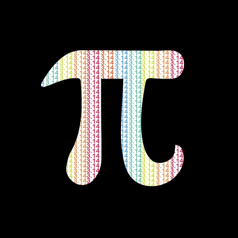 Pi Day Rainbow Colors 3.14 Math