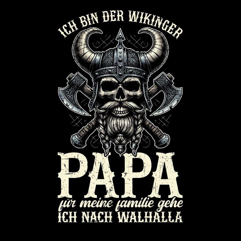 Wikinger Papa Vatertag Vaterschaft Elternteil