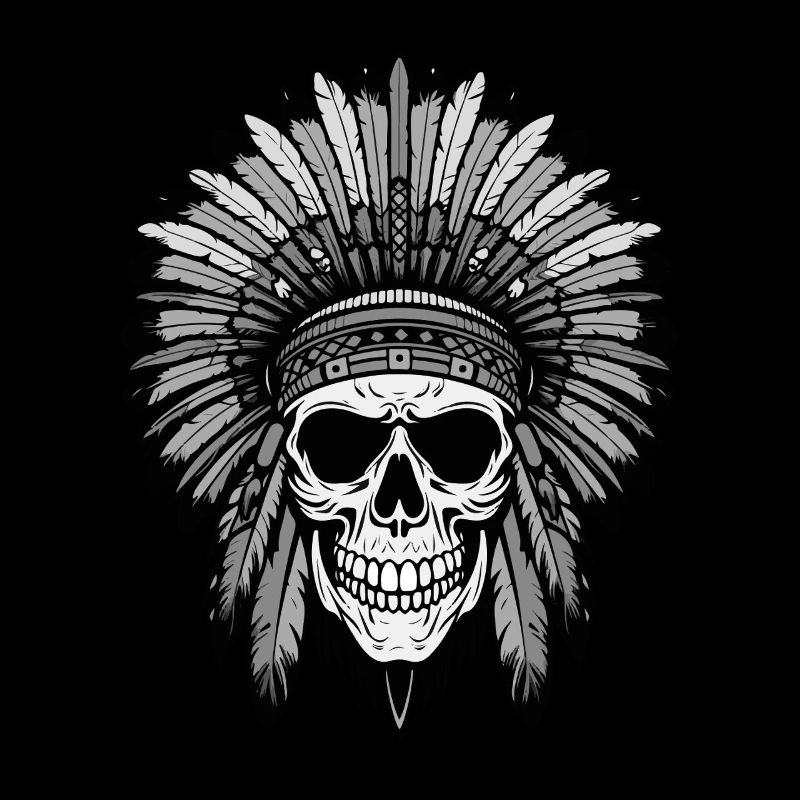 Apache Indianer Häuptling Totenkopf