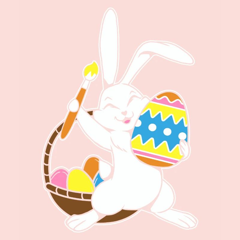 Easter Bunny Painted Easter Egg Painting Egg Hunt