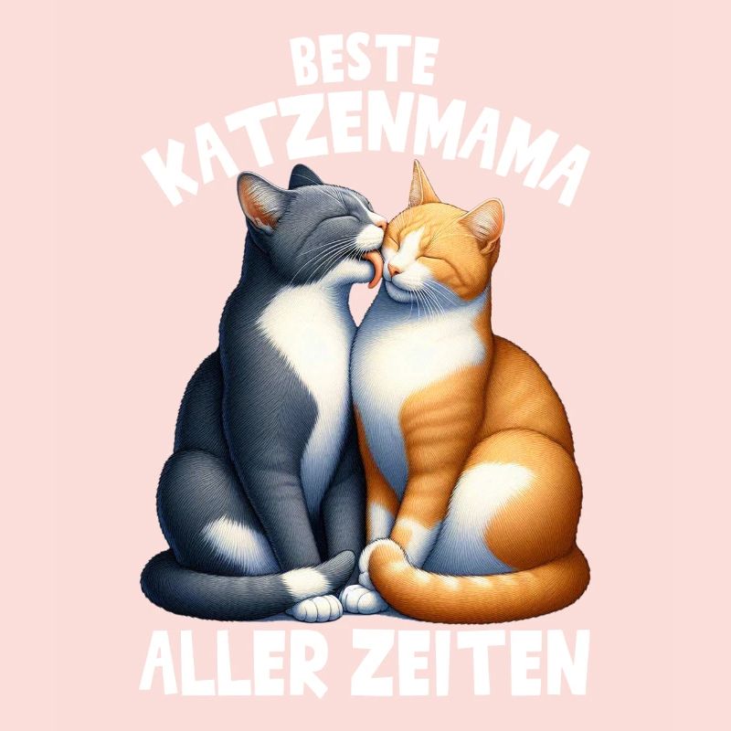 Katzen Mama Muttertag Elternteil Mama