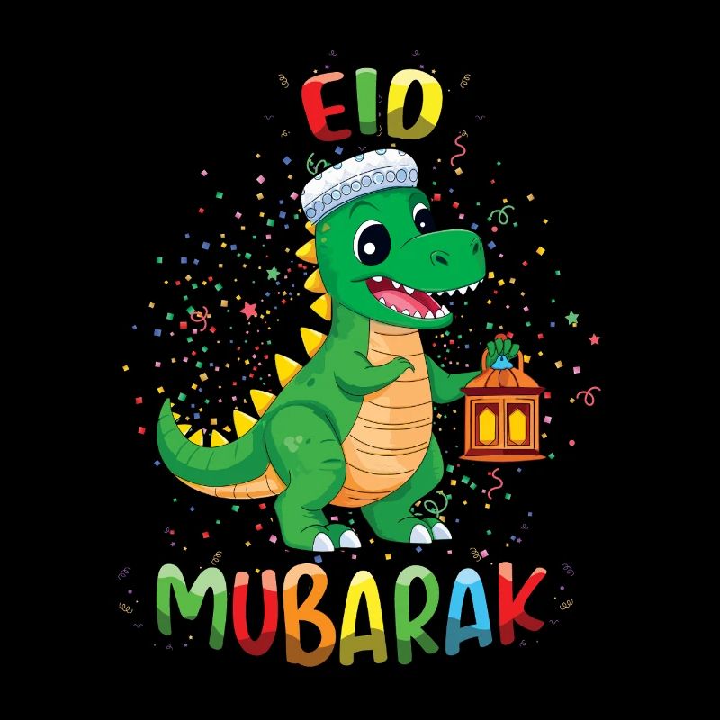 Eid Mubarak Dinosaur Lantern Celebration