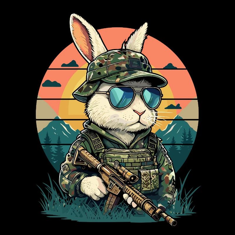 Bunny Easter Bunny Easter Camouflage Animal Welfare Funny
