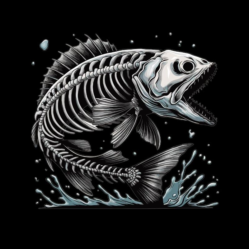 Evil Bony Fish from the Deep