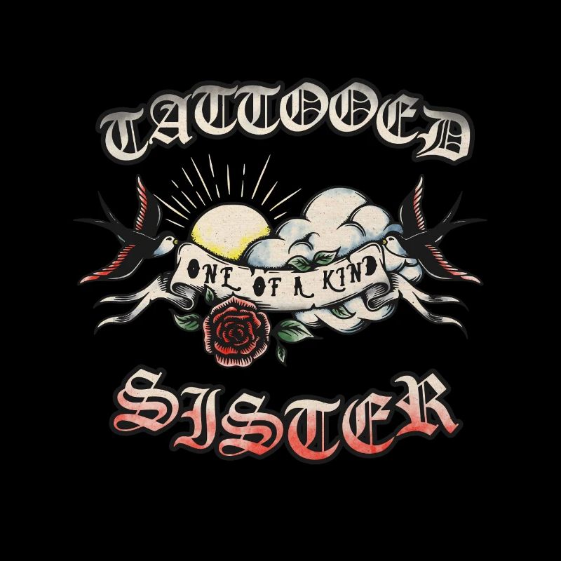 Tätowierte Einzigartige Schwester Tattoo Frauen