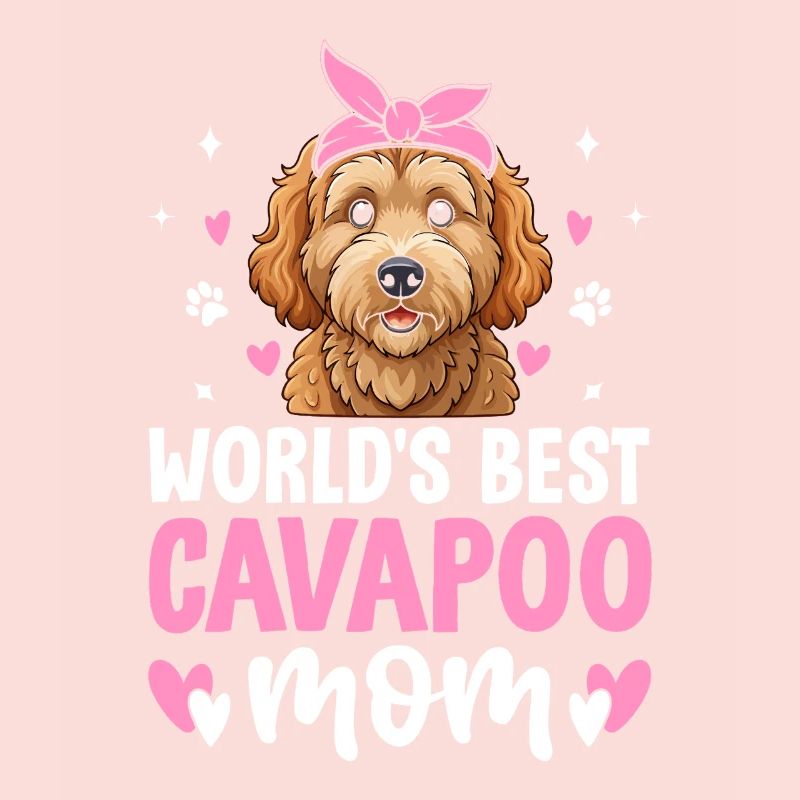 Cavapoo Maman Appréciation Cavadoodle Drôle Chien de compagnie