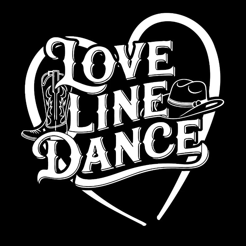 Love Line Dance ich liebe Line Dancing mit Herz