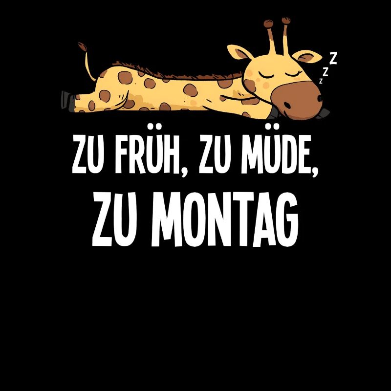 Funny Morning Grouch Giraffe Monday Gift