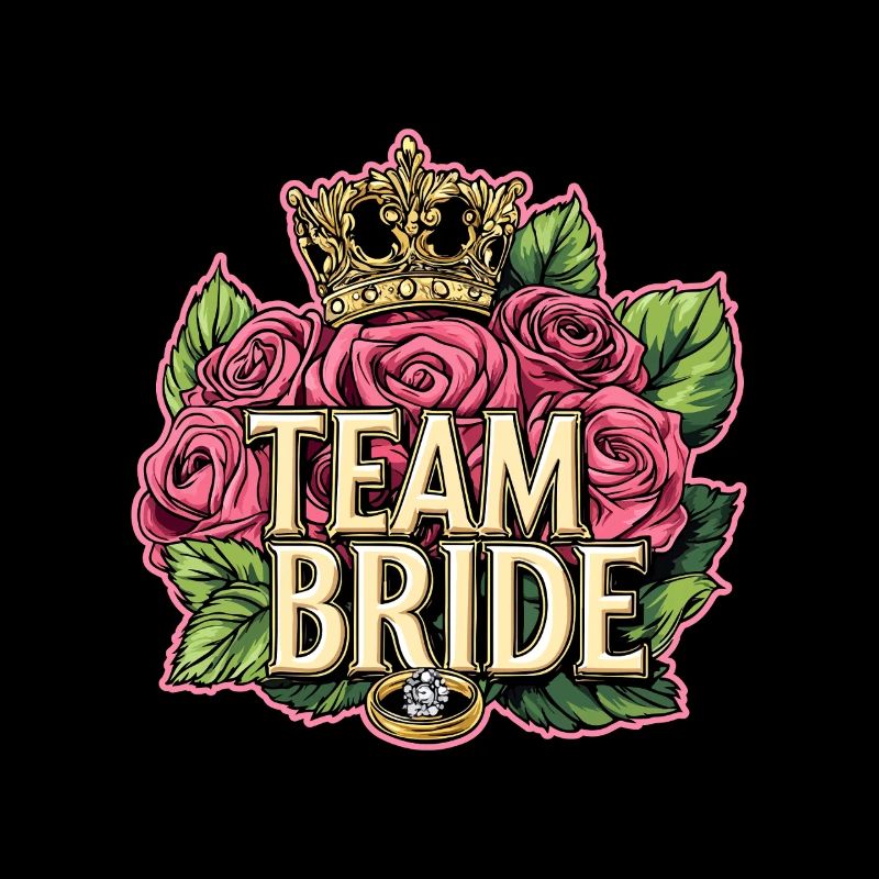 Équipe Roses de mariage de mariée