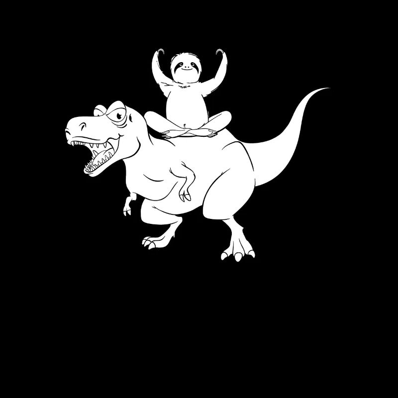 Funny Dinosaur Sloth Funny Dino Sloth