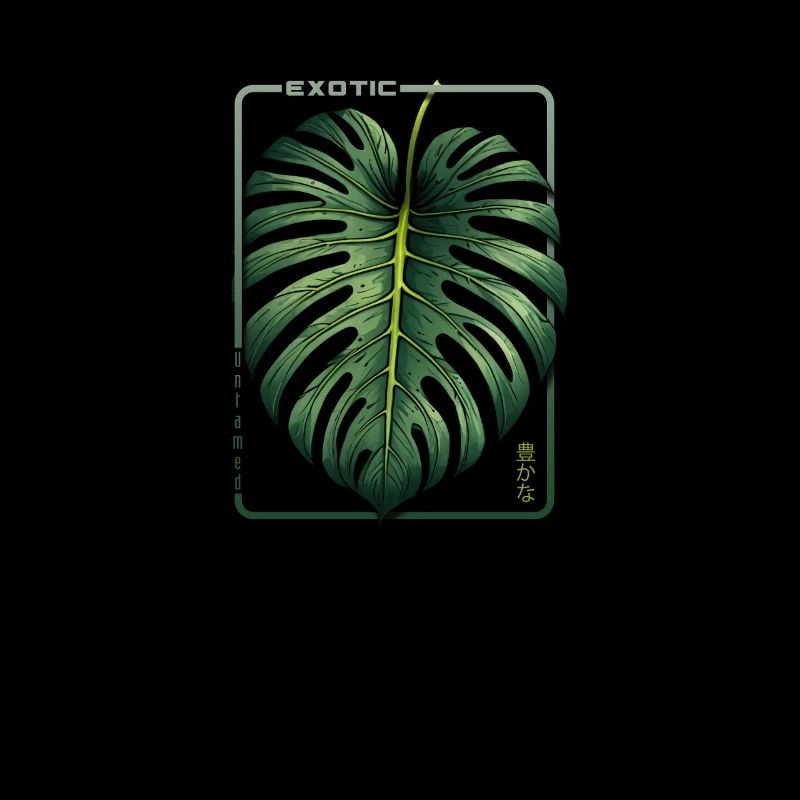 Exotic Abundance Monstera Leaf
