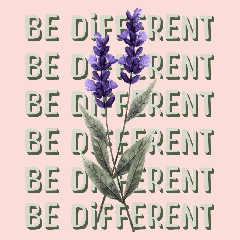 BE DIFFERENT - Affirmations d’amour de fleur de lavande
