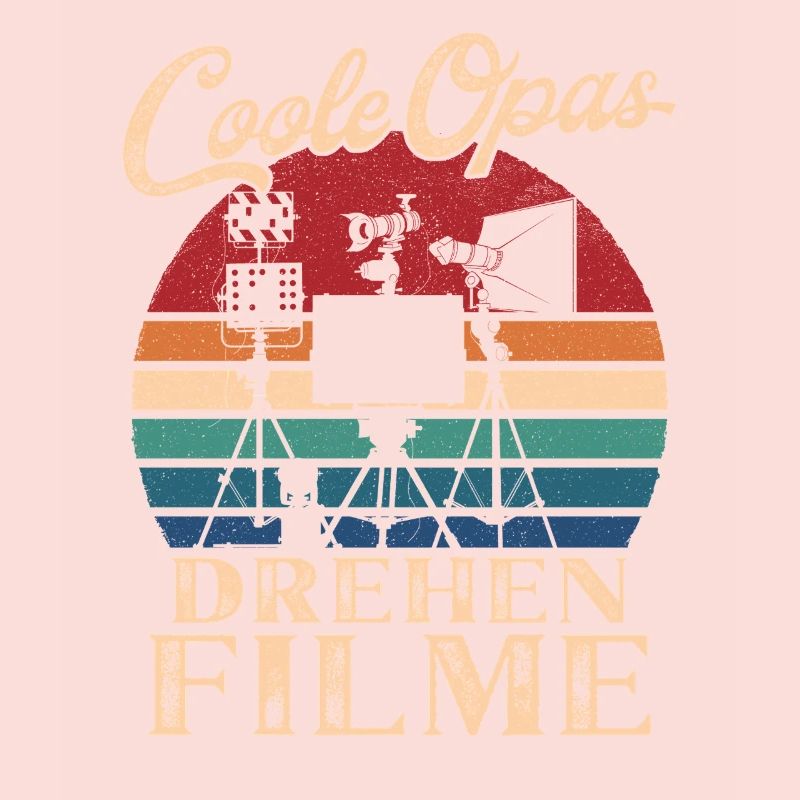 Coole Opas drehen Filme Retro Großvater