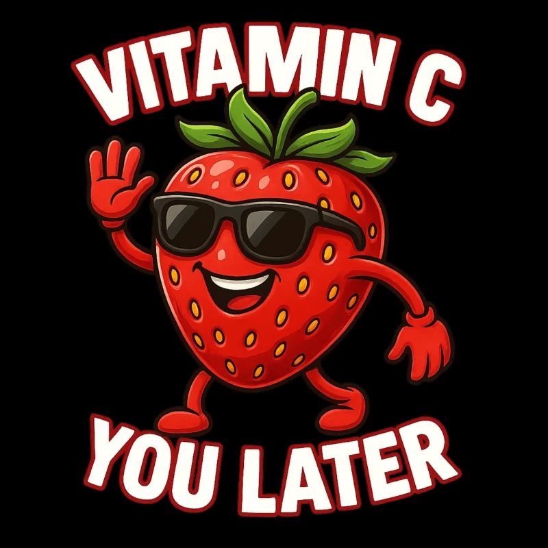 Fraise Vitamine C Fruit Drôle