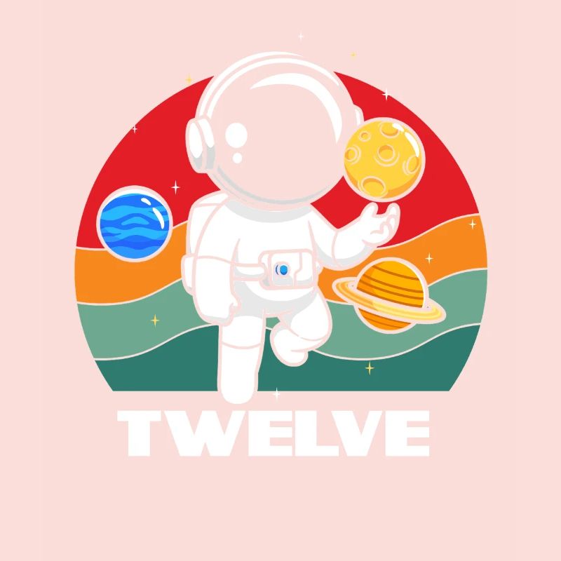 Astronaut Zwölf Geburtstag Abenteuer