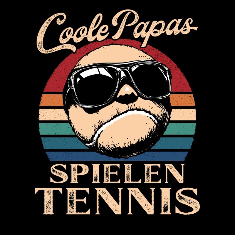 Cool Dads Play Tennis Retro Dad Gift
