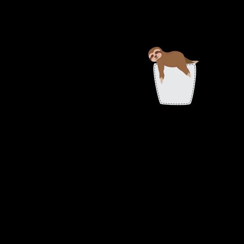 Faultier in Brusttasche Sloth in Tasche