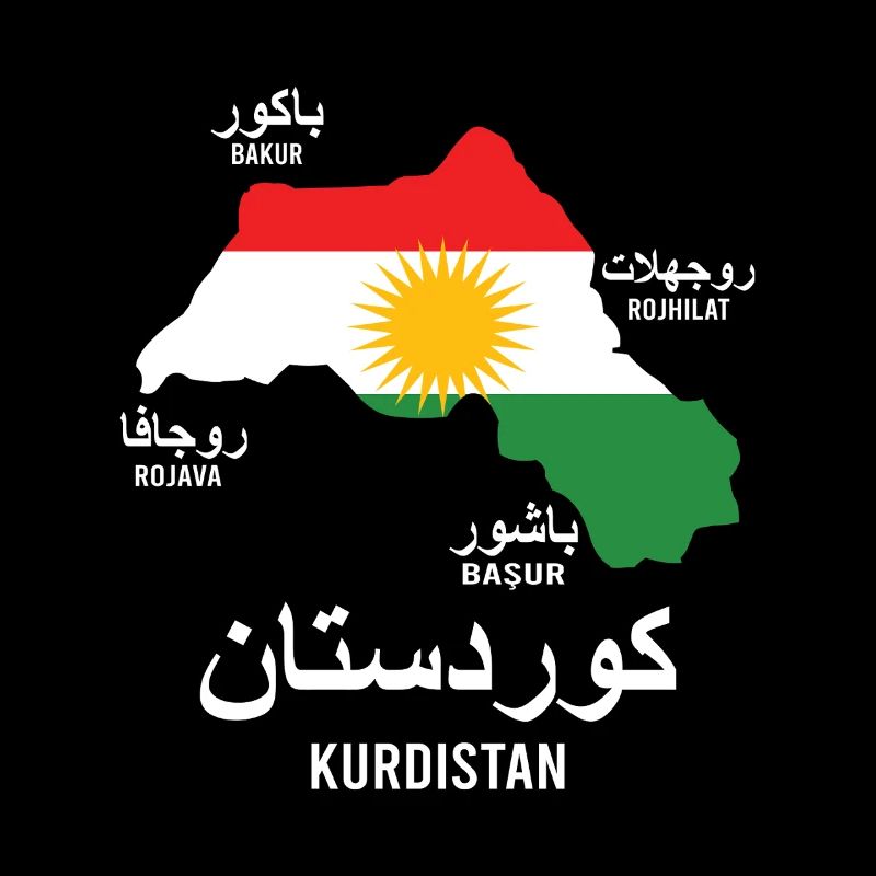 Drapeau du Kurdistan,Kurdistan,Syrie,Irak,Iran,Drapeau
