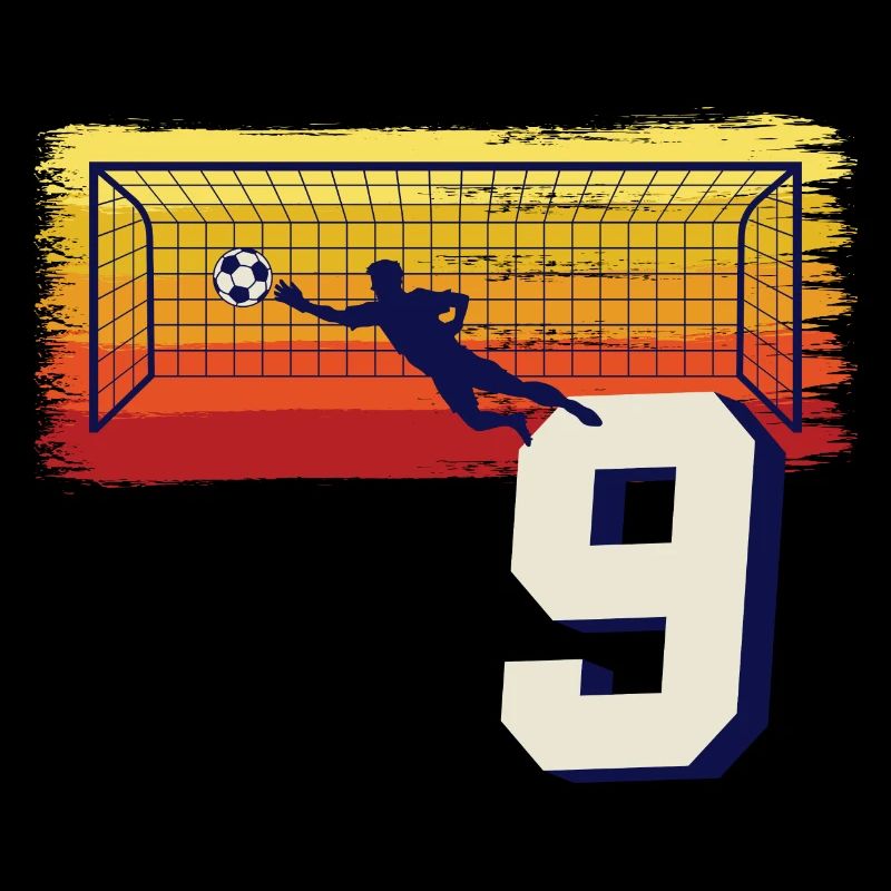 Fußball Torwart 9. Geburtstag Keeper