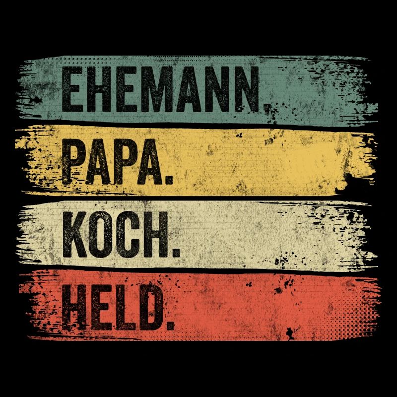 Ehemann Papa Koch Held Vatertag Bester Papa