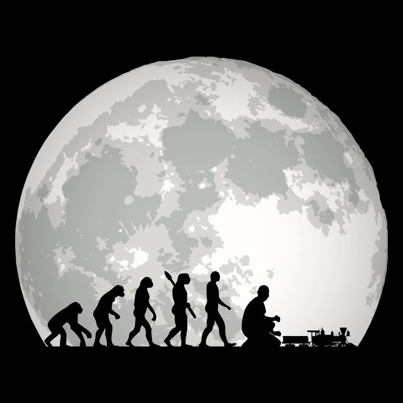 Evolution of Human Train Model Railway