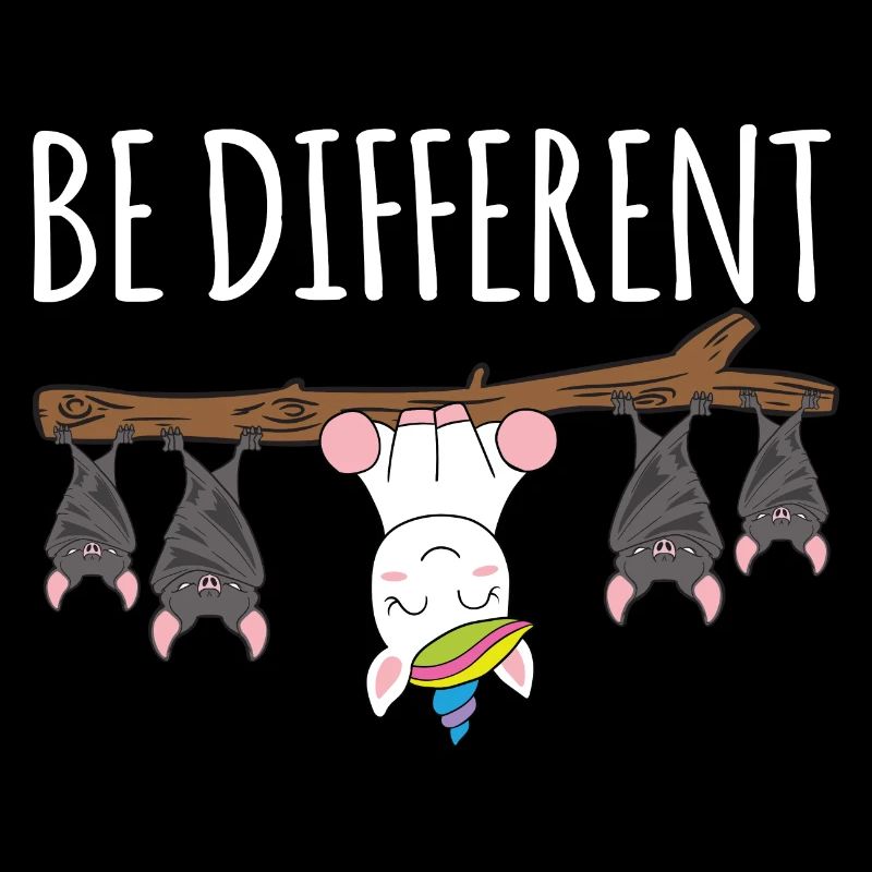 Be Different Fledermuas Einhorn