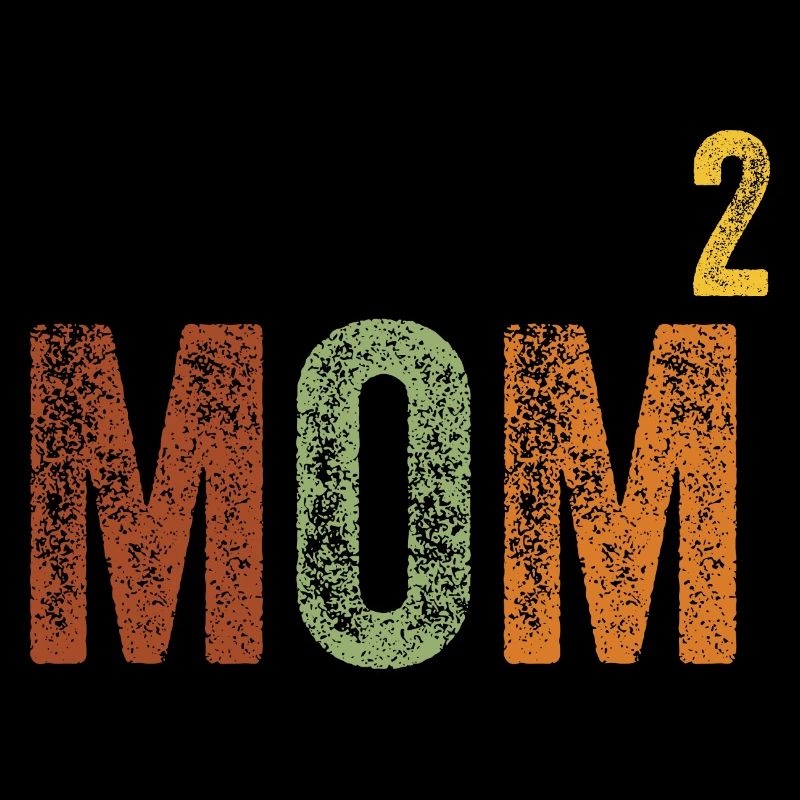 Mama Hoch Zwei Muttertag Retro Vintage