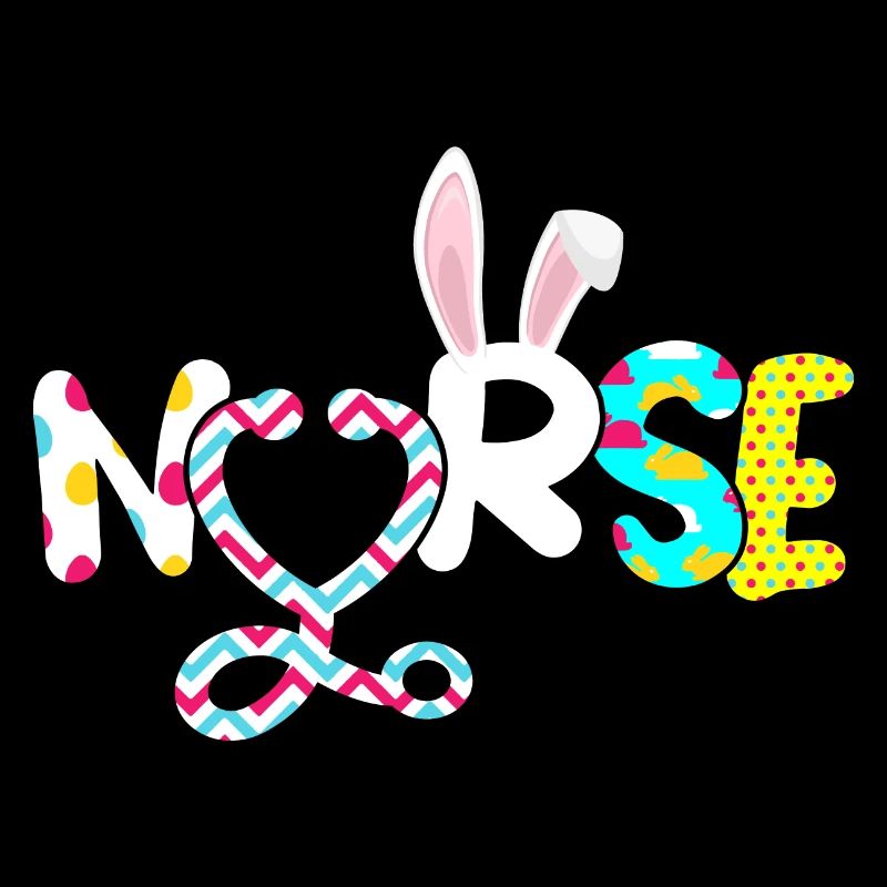 Nurse Rabbit Ear Stethoscope Happy Easter