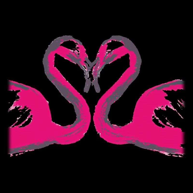 Flamingos created by an AI
