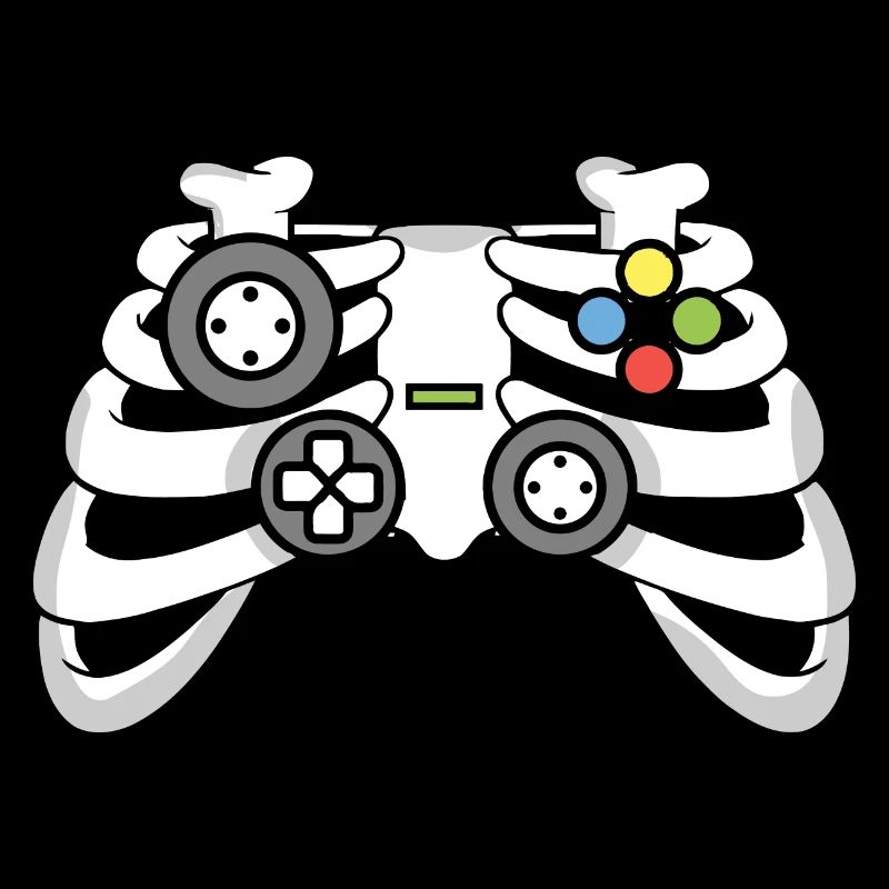 Halloween Skeleton Gaming Controller