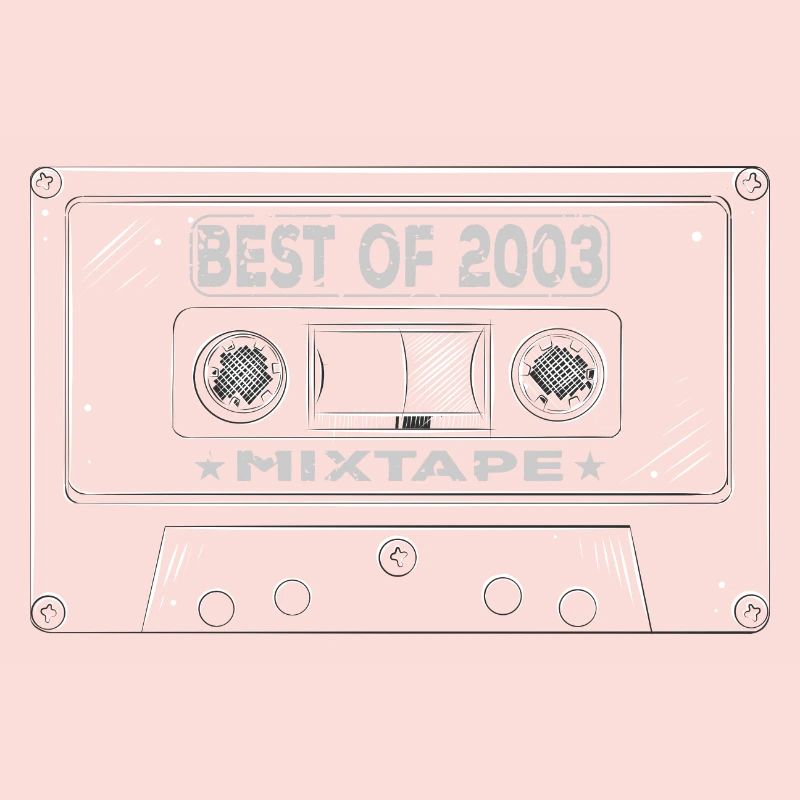 2003 Geburtstag Mixtape Kassette Retro