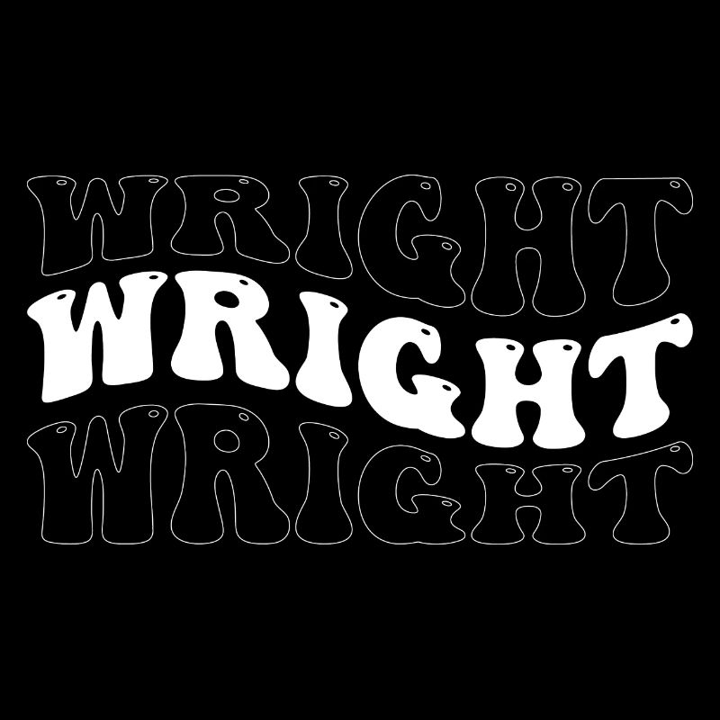 Funny Wright Groovy 4 Männer Frauen Coole Wright Krawatte