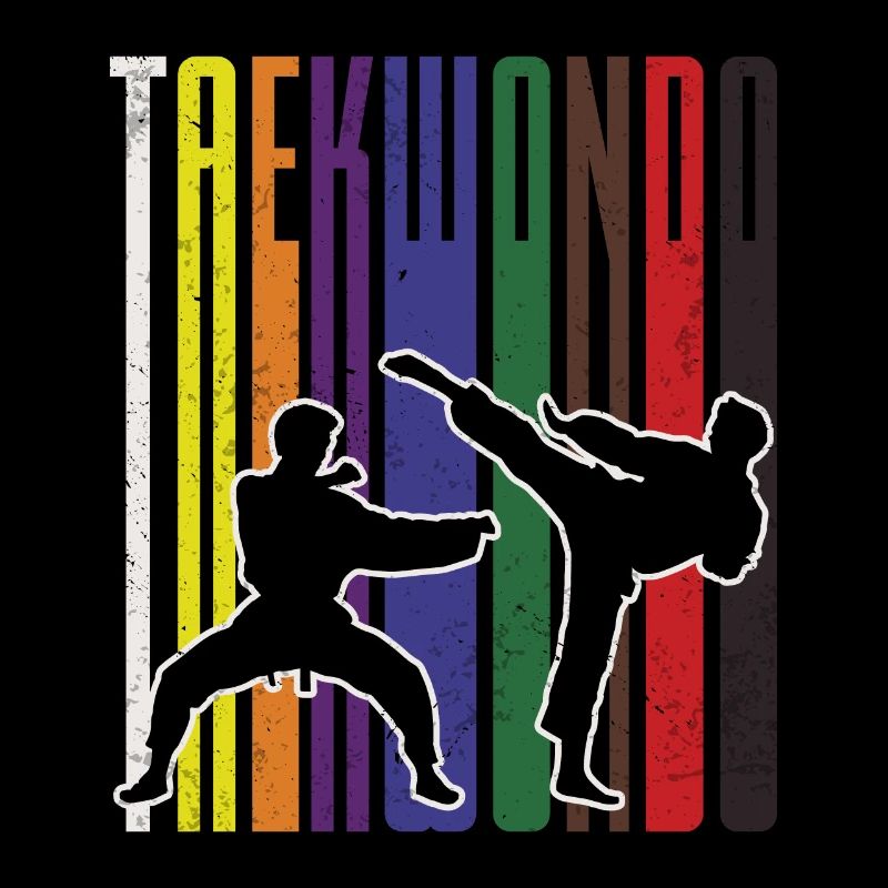 Vintage Taekwondo TKD Tae Kwon Do Kampfkunst Kick
