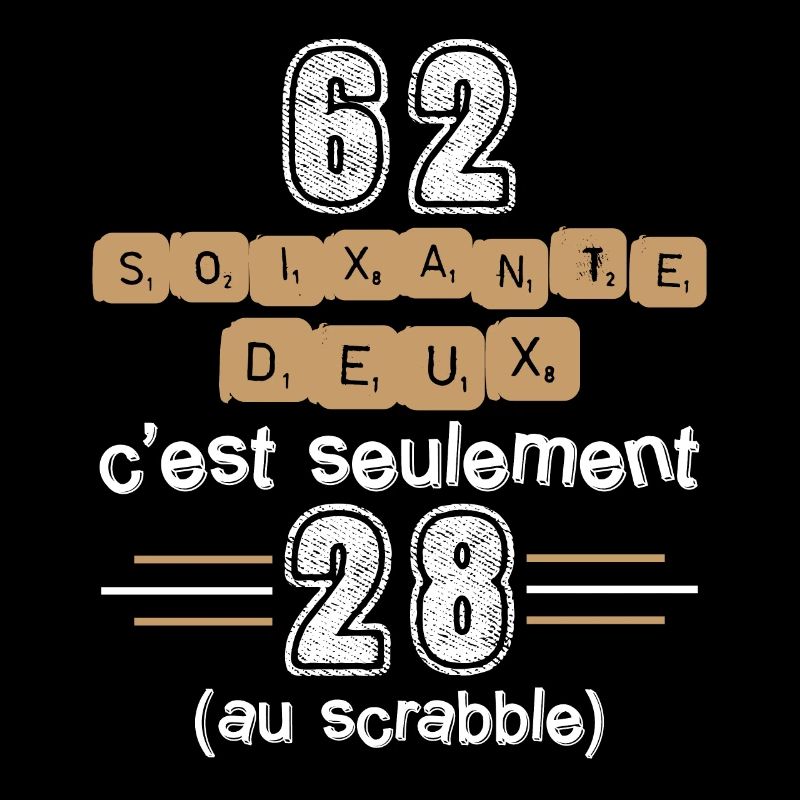 Anniversaire 62 ans. Idée Cadeau Humour Citations