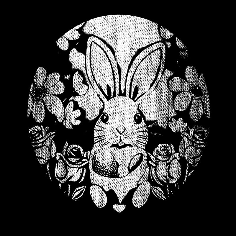 look usagé Motif de Pâques lapin de Pâques lapin