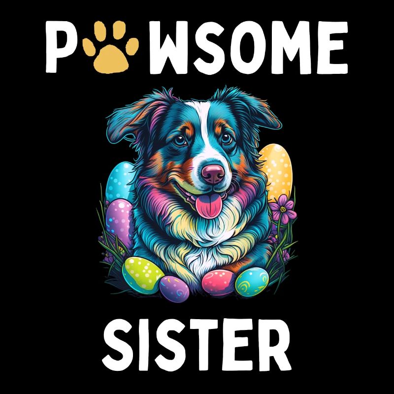 Australian Shepherd Easter Egg Hunting Sis Costume